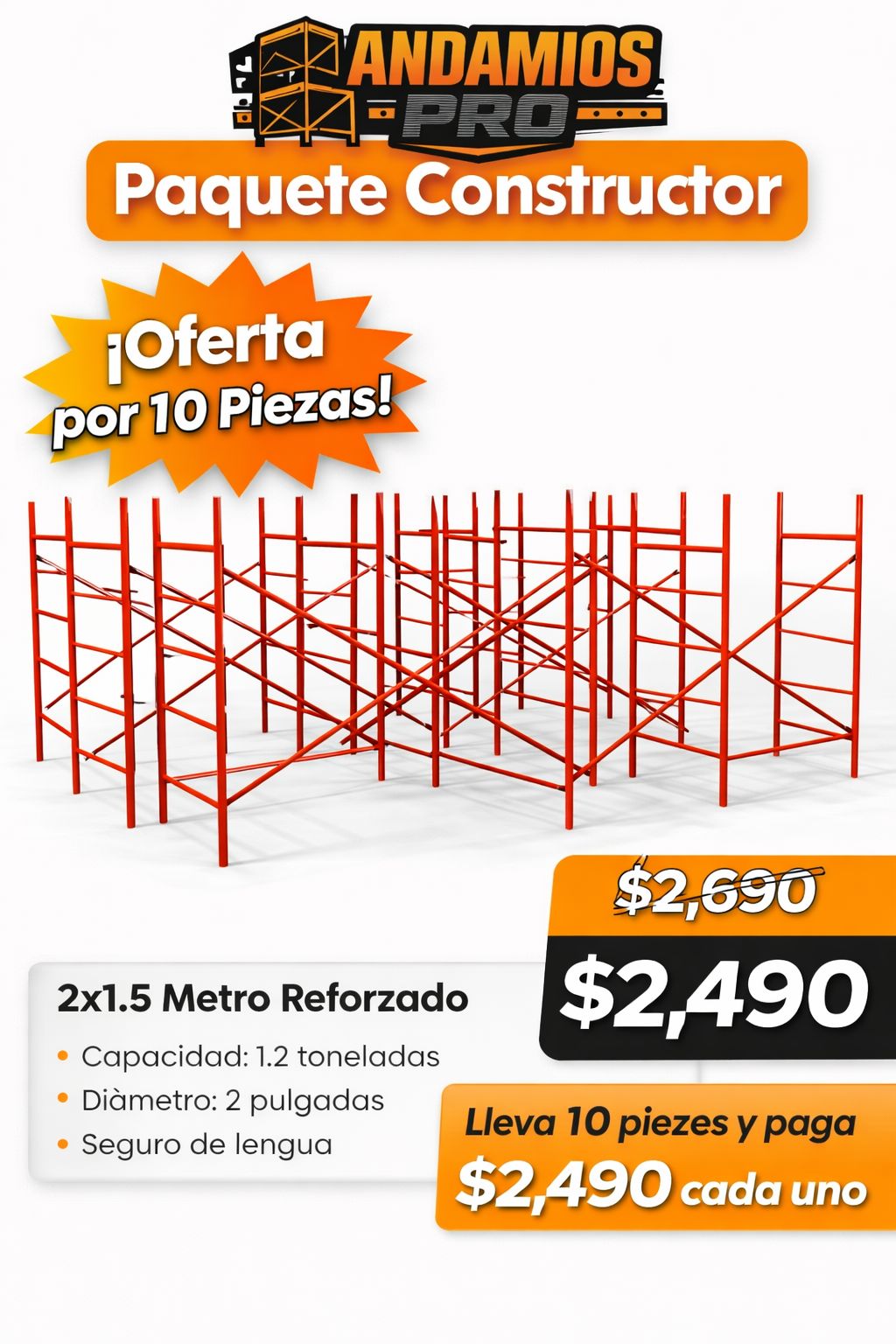 2x1.5 Metro Reforzado